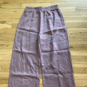 Sotela Lena Lavender Linen Pants for Sale